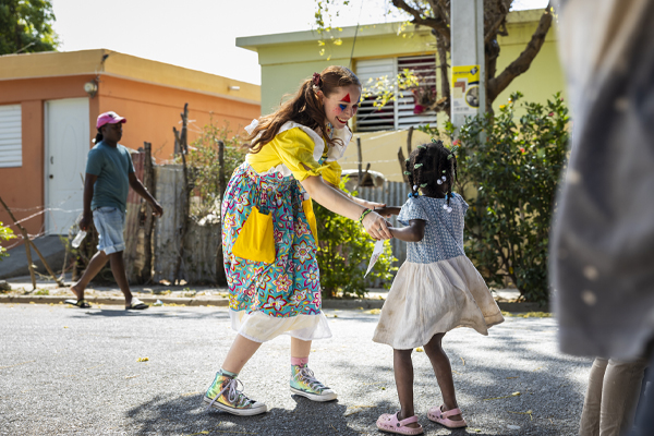 People gathered during an Enspire Global international ministry trip